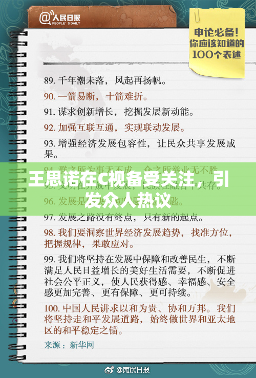 王思诺在C视备受关注，引发众人热议
