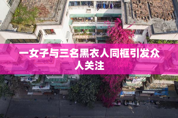 一女子与三名黑衣人同框引发众人关注