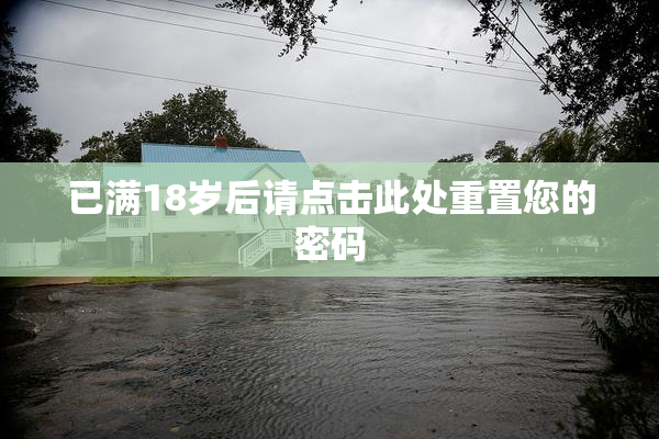 已满18岁后请点击此处重置您的密码