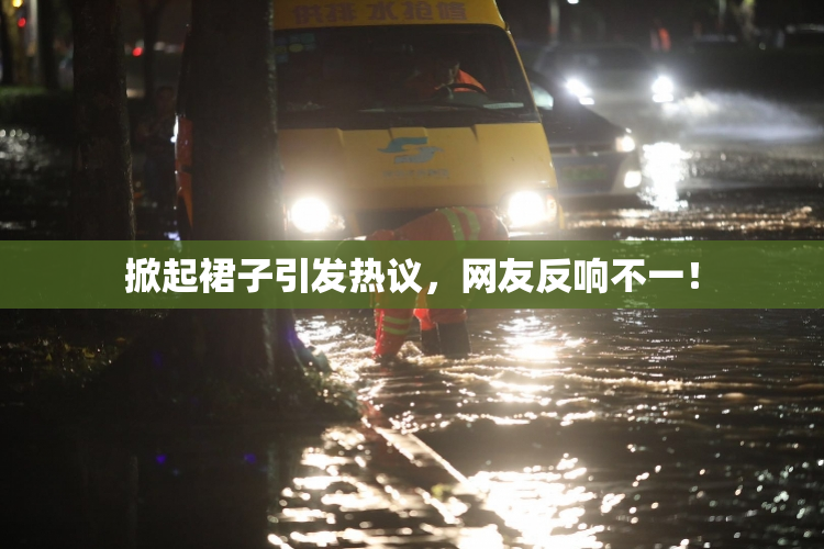 掀起裙子引发热议，网友反响不一！