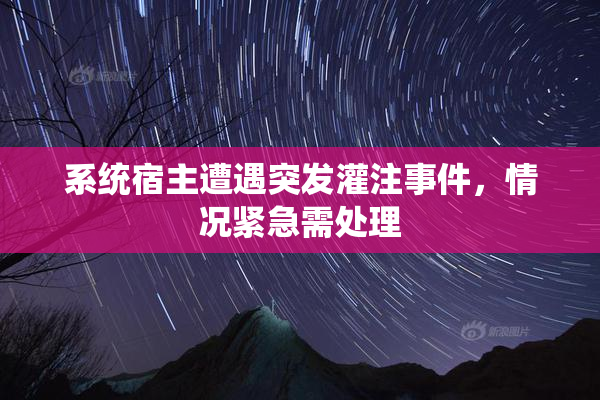 系统宿主遭遇突发灌注事件，情况紧急需处理