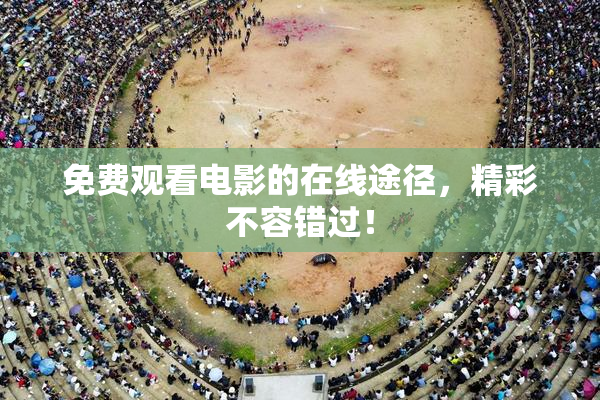 免费观看电影的在线途径，精彩不容错过！