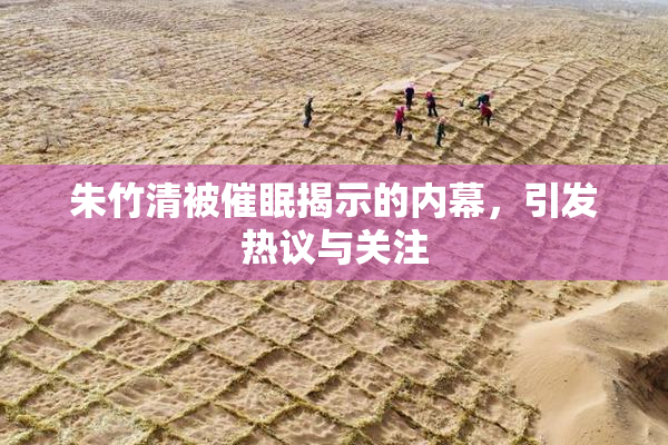 朱竹清被催眠揭示的内幕，引发热议与关注