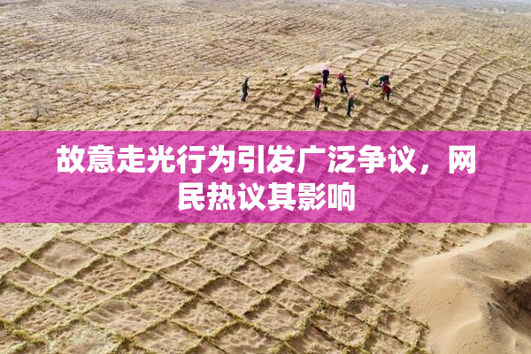 故意走光行为引发广泛争议，网民热议其影响