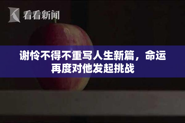 谢怜不得不重写人生新篇，命运再度对他发起挑战