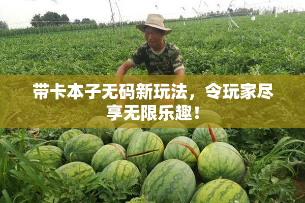 带卡本子无码新玩法，令玩家尽享无限乐趣！