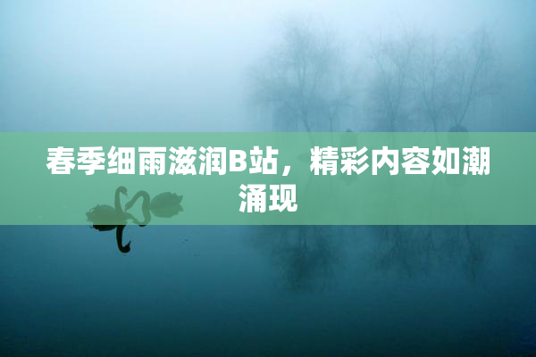 春季细雨滋润B站，精彩内容如潮涌现
