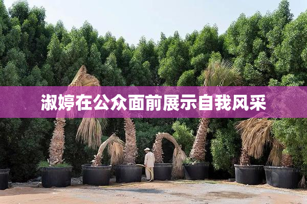 淑婷在公众面前展示自我风采