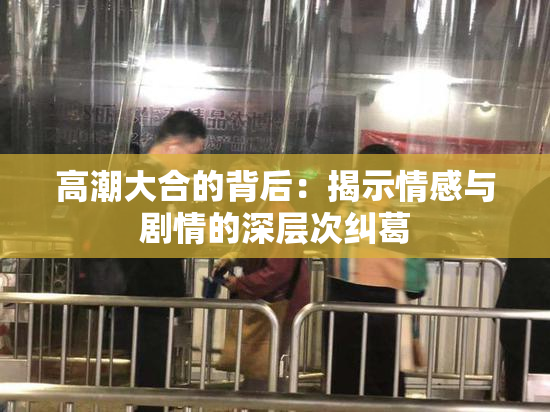 高潮大合的背后：揭示情感与剧情的深层次纠葛