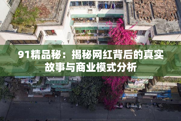 91精品秘：揭秘网红背后的真实故事与商业模式分析