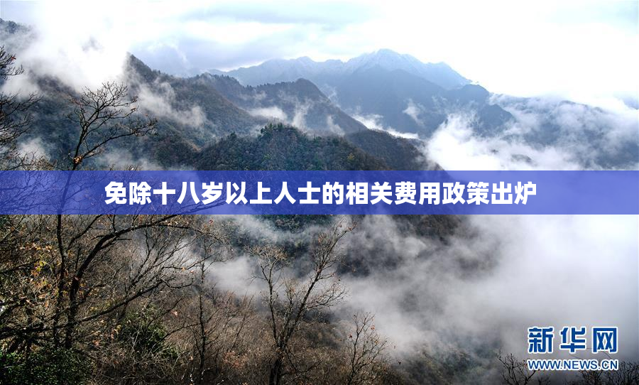 免除十八岁以上人士的相关费用政策出炉