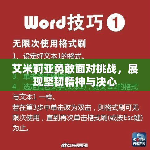 艾米莉亚勇敢面对挑战，展现坚韧精神与决心