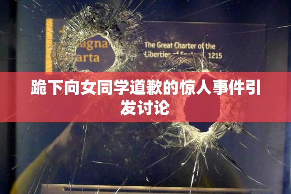 跪下向女同学道歉的惊人事件引发讨论
