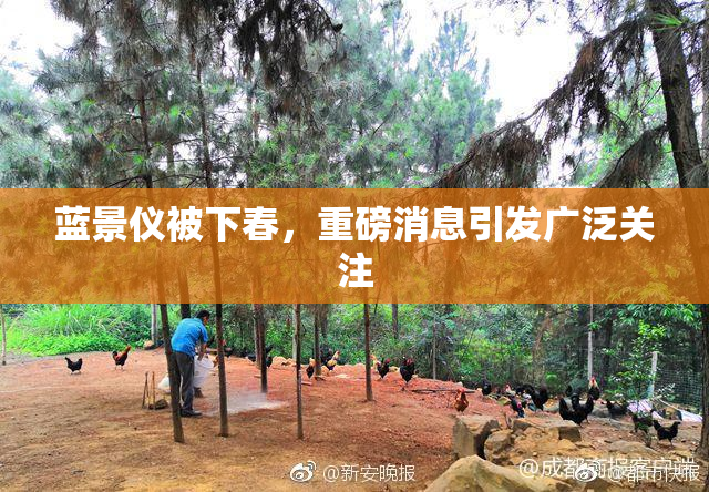 蓝景仪被下春，重磅消息引发广泛关注
