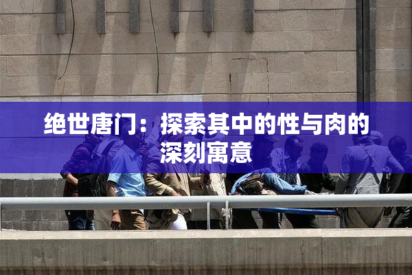 绝世唐门：探索其中的性与肉的深刻寓意