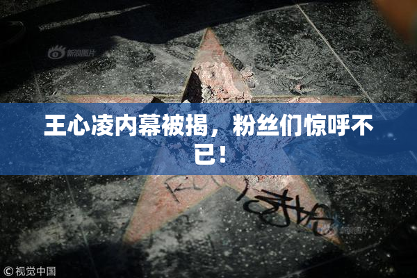 王心凌内幕被揭，粉丝们惊呼不已！
