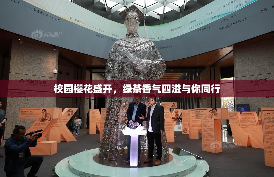 校园樱花盛开，绿茶香气四溢与你同行