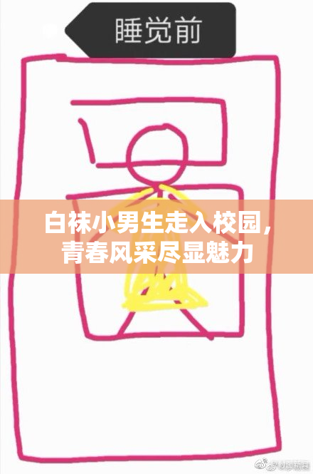 白袜小男生走入校园，青春风采尽显魅力