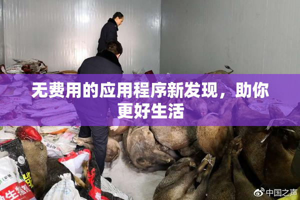 无费用的应用程序新发现，助你更好生活