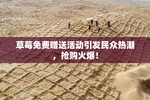 草莓免费赠送活动引发民众热潮，抢购火爆！