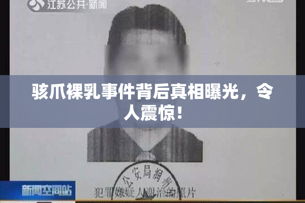骇爪裸乳事件背后真相曝光，令人震惊！