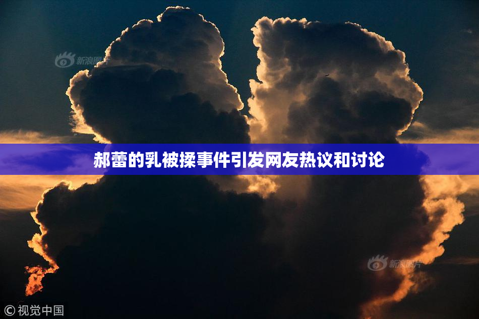 郝蕾的乳被揉事件引发网友热议和讨论