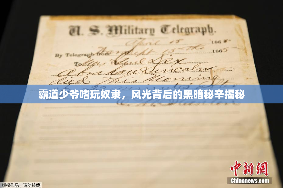 霸道少爷嗜玩奴隶，风光背后的黑暗秘辛揭秘