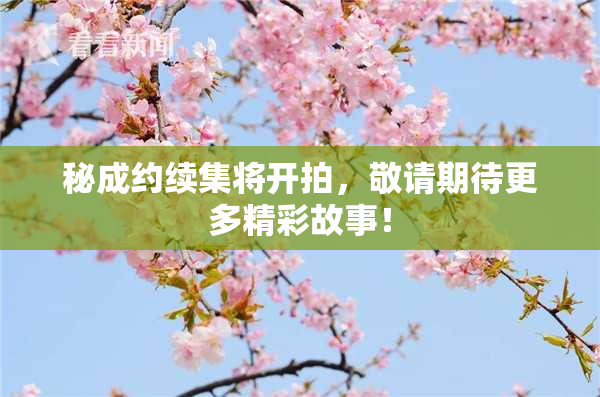 秘成约续集将开拍，敬请期待更多精彩故事！