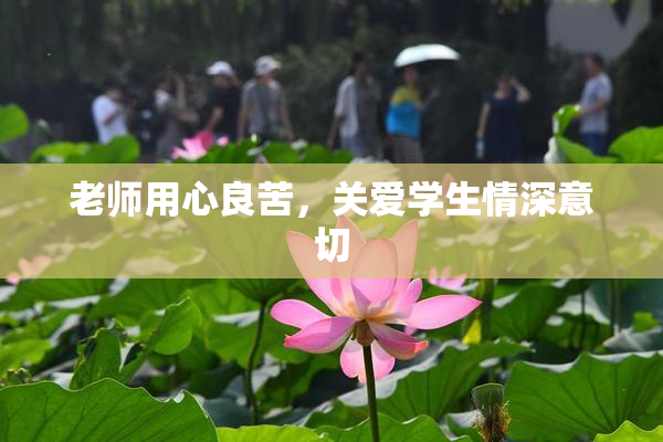 老师用心良苦，关爱学生情深意切