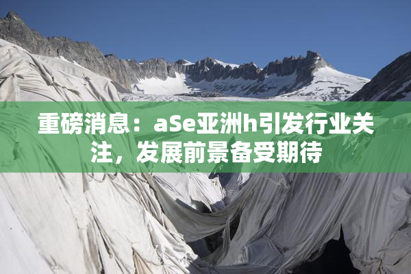 重磅消息：aSe亚洲h引发行业关注，发展前景备受期待