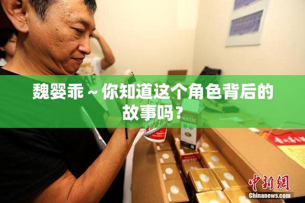 魏婴乖～你知道这个角色背后的故事吗？