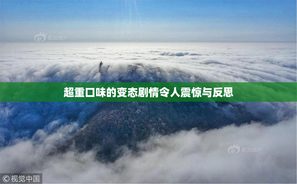 超重口味的变态剧情令人震惊与反思