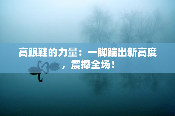 高跟鞋的力量：一脚踹出新高度，震撼全场！