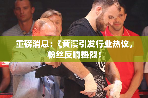 重磅消息：ζ黄漫引发行业热议，粉丝反响热烈！