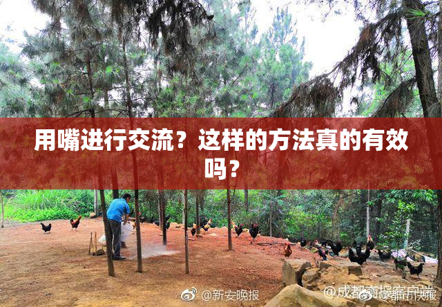 用嘴进行交流？这样的方法真的有效吗？