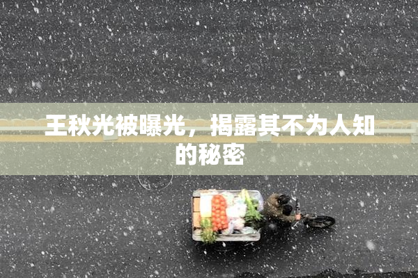 王秋光被曝光，揭露其不为人知的秘密