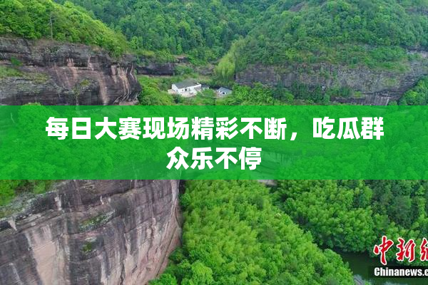 每日大赛现场精彩不断，吃瓜群众乐不停