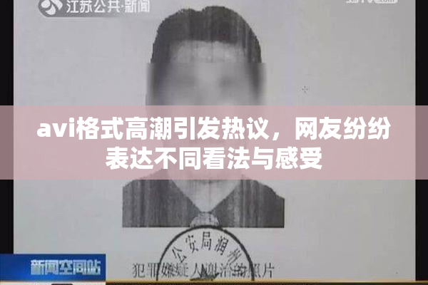 avi格式高潮引发热议，网友纷纷表达不同看法与感受