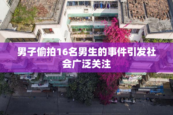 男子偷拍16名男生的事件引发社会广泛关注