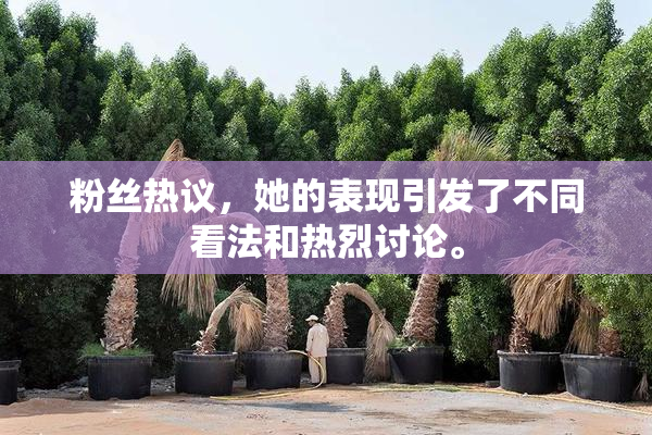粉丝热议，她的表现引发了不同看法和热烈讨论。